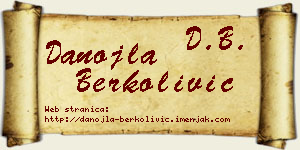 Danojla Berkolivić vizit kartica